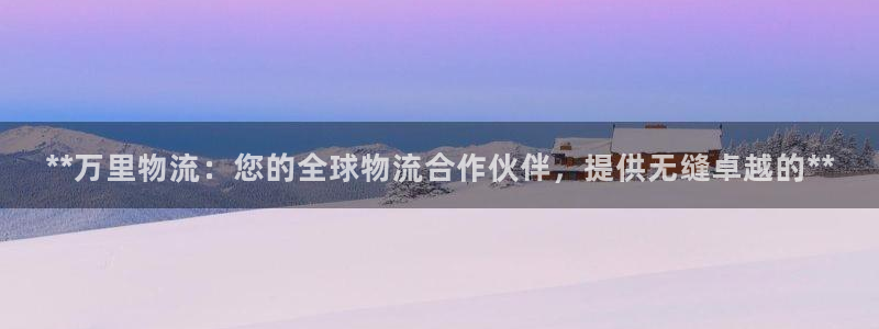 28圈注册链接：**万里物流：您的全