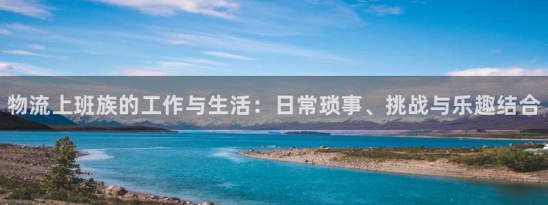 28圈体育下载：物流上班族的工作与生